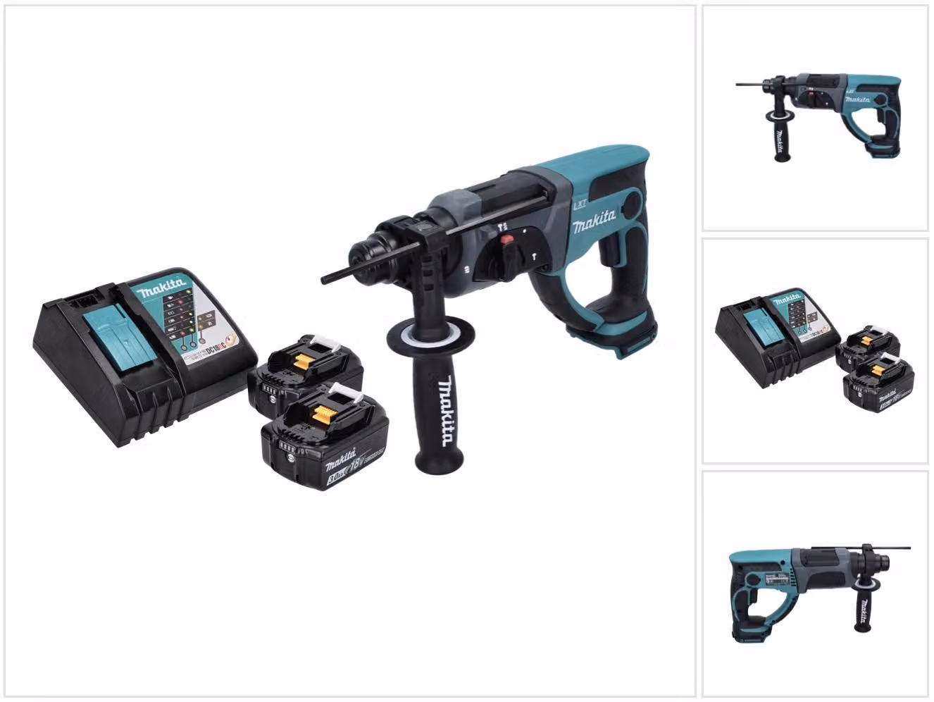 Trapano a batteria Makita DHR 202 RF 18 V 2,0 J SDS Plus + 2x batterie 3,0 Ah + caricabatterie