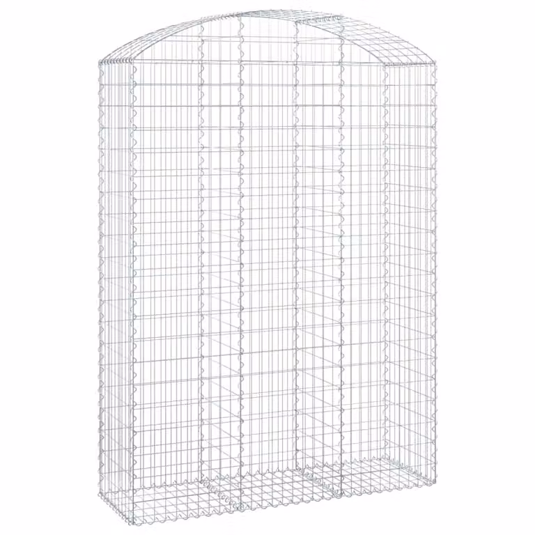 Cesto Gabbione ad Arco 150x50x200/220 cm Ferro Zincato