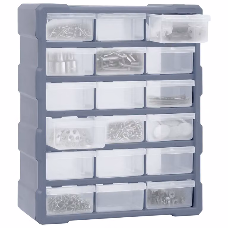 Mobile Contenitore con 18 Cassetti Medi 38x16x47 cm