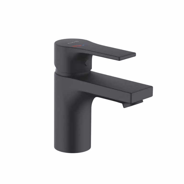 KLUDI ZENTA SL Mitigeur monocommandé pour lavabo, hauteur de bec 75mm, sans garniture d'écoulement, EcoPlus, 483893965, 483893965