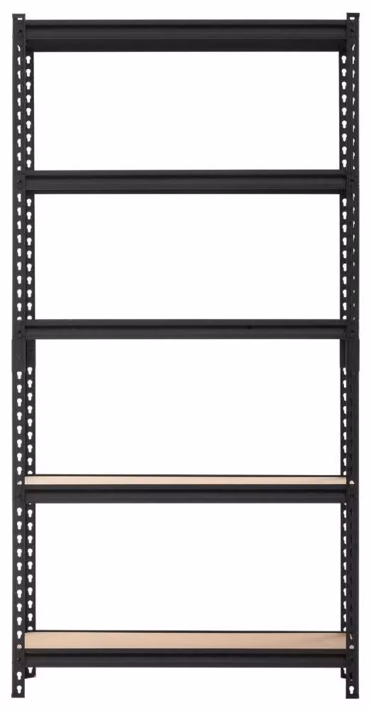 Armadio contenitore con ripiani regolabili - Capacità di carico: 1360,8 kg - Dimensioni: 923 x 309 x 1813 mm - Materiali: MDF e acciaio - Ideale per garage e officine
