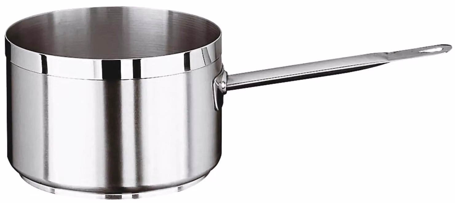 Casseruola Alta Serie 1100 in acciaio inox con un manico per induzione, diam.28cm
