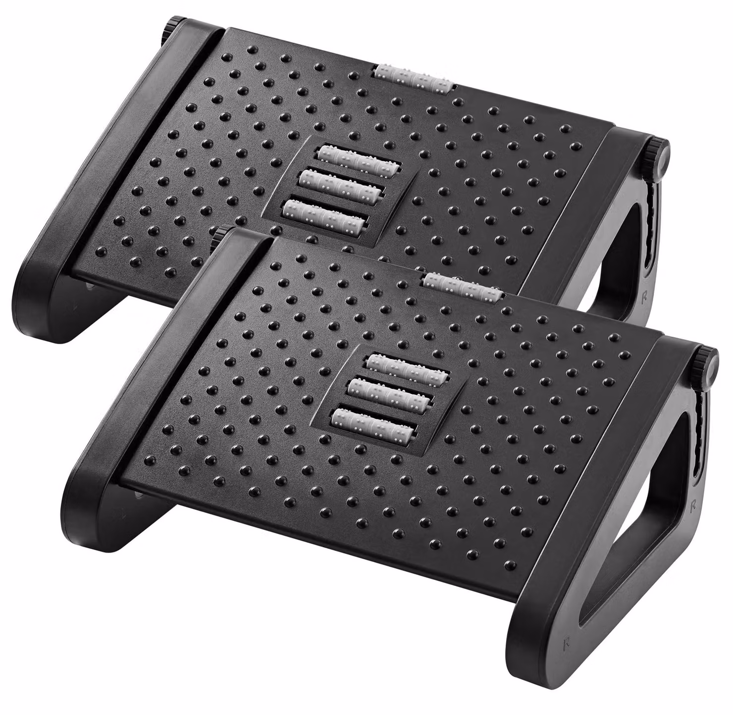 Poggiapiedi - Poggiapiedi ergonomico con altezza regolabile e funzione massaggio