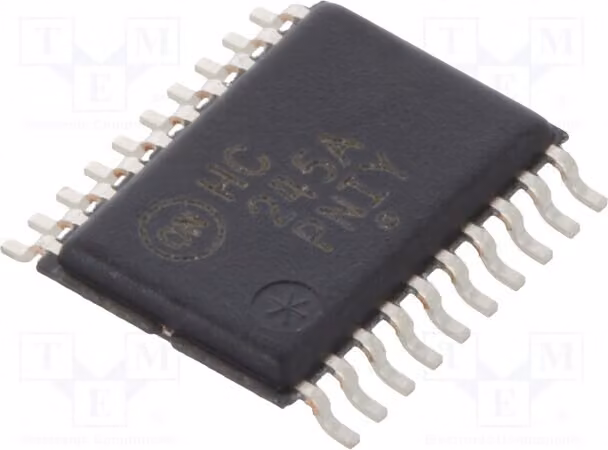 3x 2 ÷ 6 VDC, -55 ÷ 125 °C, MC74HC245ADTG, Trasmettitore, Driver, Montaggio superficiale (SMD), Canali: 8