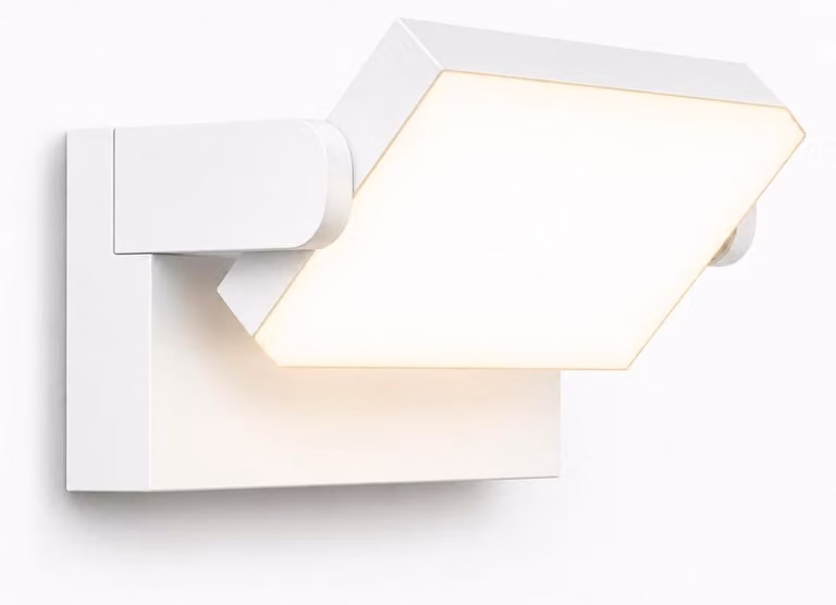 Lampada da parete a LED, 60W, 6000 lumen, grado di protezione IP65, temperatura di colore 3000K, rotazione a 360°