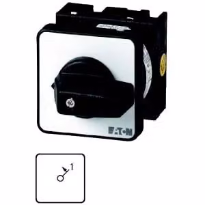 Eaton Pulsante di accensione, T0, 20 A, da incasso, 1 unità, contatti: 2, funzione a pulsante in posizione 1, 45°, a pulsante, con ritorno da 1, I 1, codice articolo 15322 010382