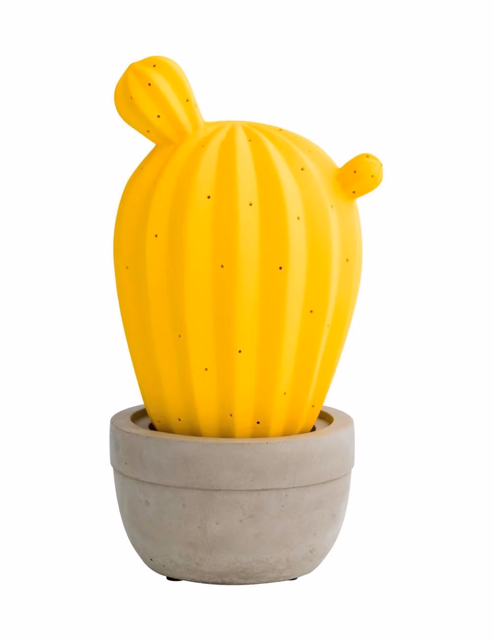 Lampada cactus gialla/sabbia porcellana