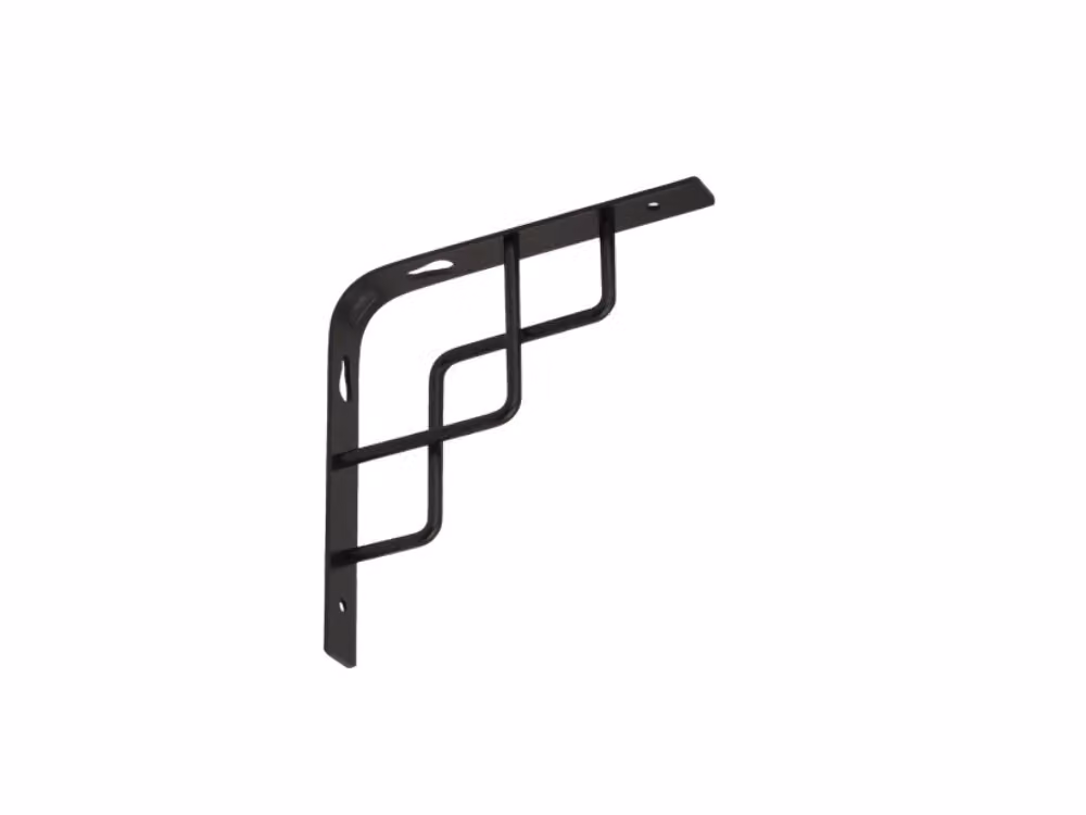 Mensola 150x150 mm Supporto per mensola Supporto per mensola Supporto per parete Nero antico retrò