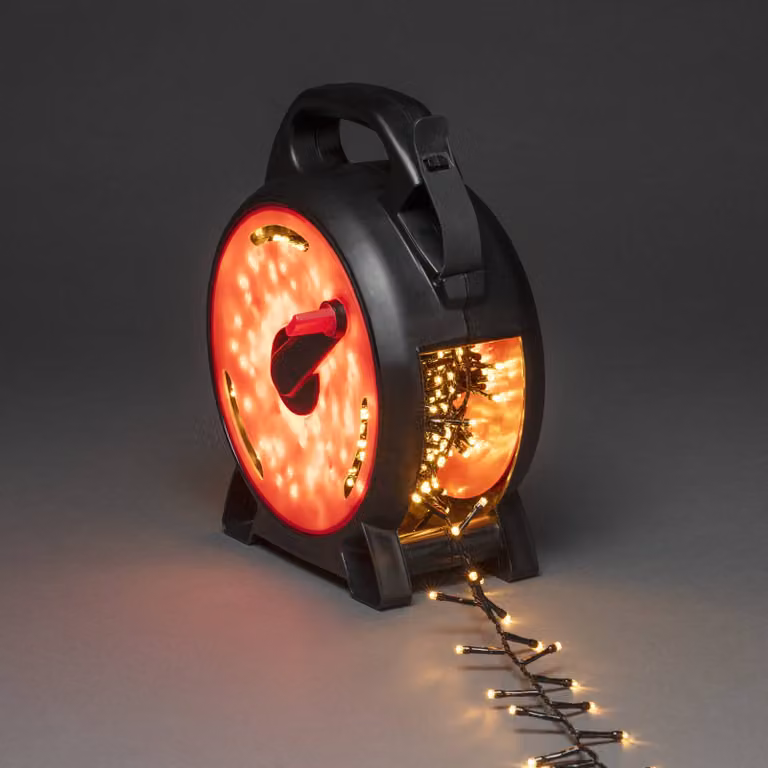 Konstsmide Christmas Ghirlanda luminosa LED Compact color ambra, 800 LED, 17,58 m, Plastica