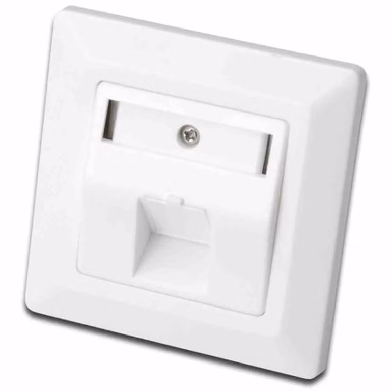 DIGITUS DN-93811 Presa vuota per moduli Keystone, a 1 canale, bianco puro