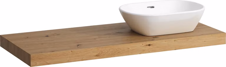 LAUFEN LANI Plan de toilette, une découpe à droite, 1185x495x65mm, H4046731122671, H4046731122671