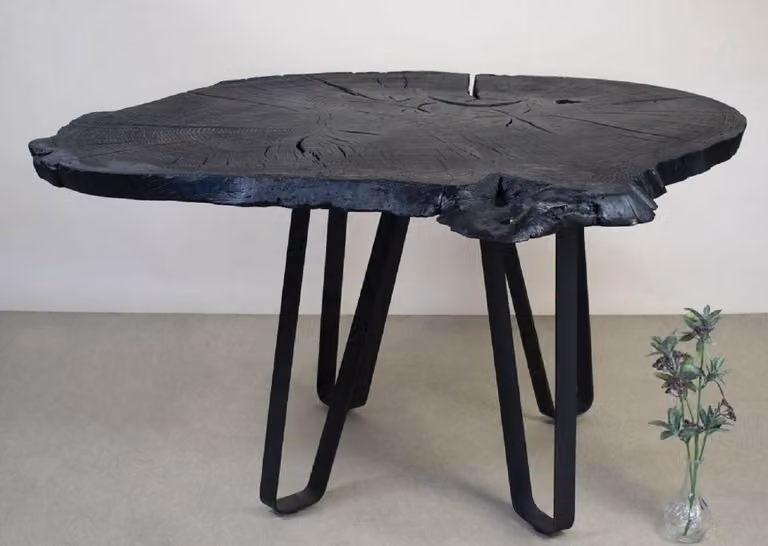 Casa Padrino tavolo da pranzo nero 140 x 110 x h. 75 cm
