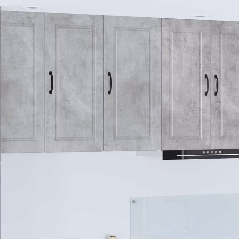 vidaXL Armadietto a muro PORTO moderno in MDF grigio, L: 40 cm, P: 31 cm, H: 80 cm