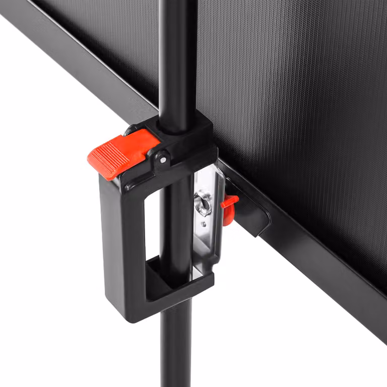 Schermo a treppiede Tectake bianco L 203 cm x H 203 cm con rapporto d'aspetto 1:1