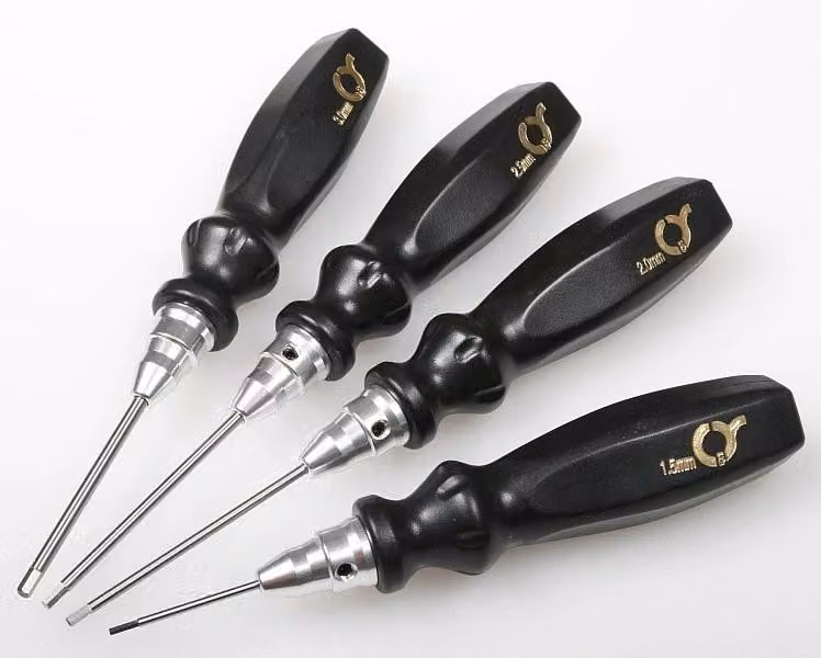 Set di cacciaviti esagonali (1.5/2/2.5/3 mm) – in titanio