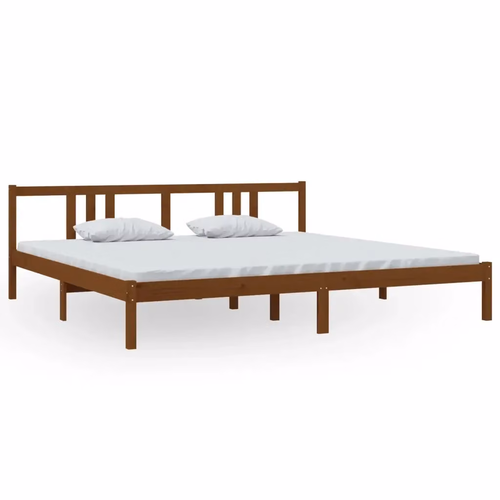 Giroletto Ambra vidaXL in legno massello di pino color marrone L/P: 200 x 200 cm – 2