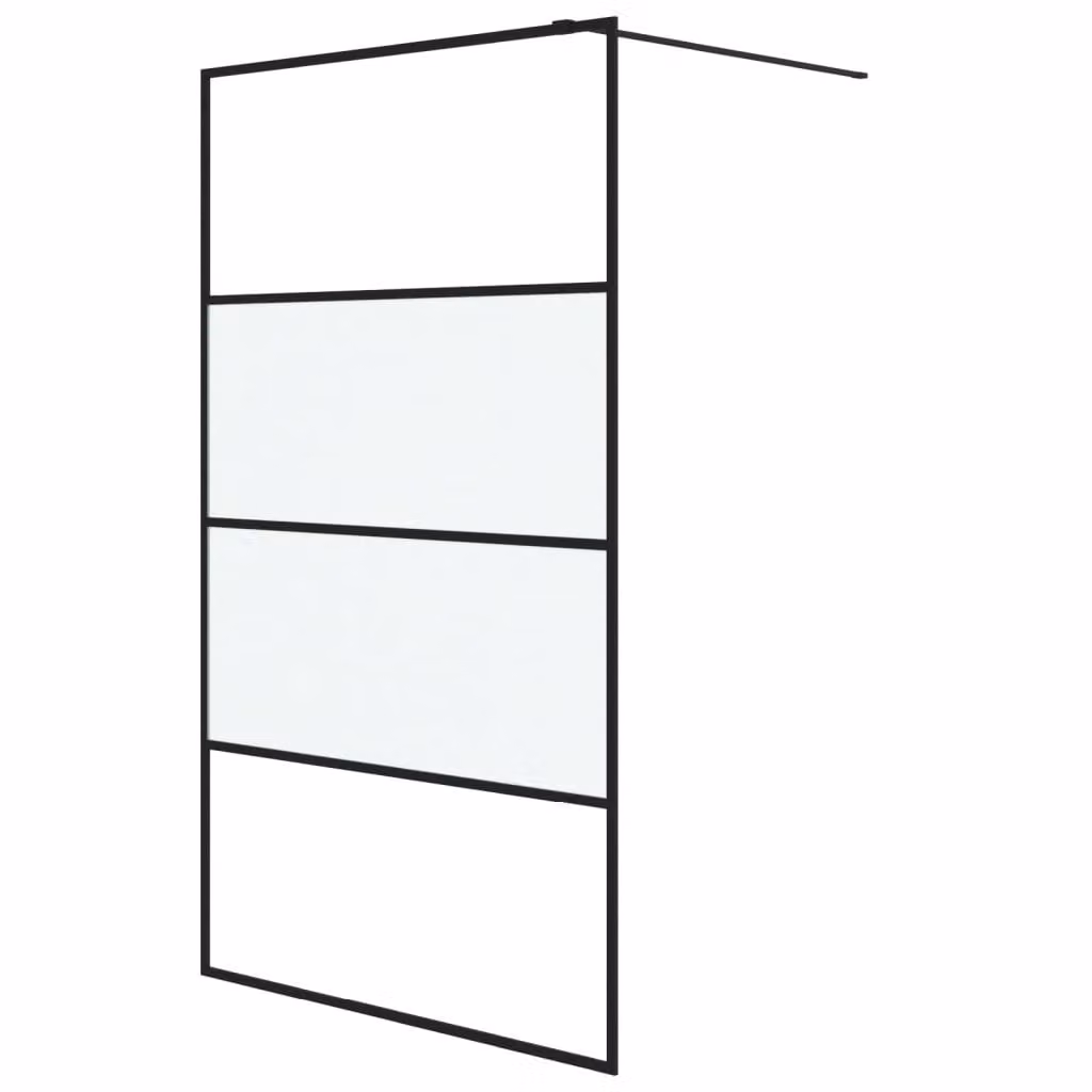 Parete Doccia Walk in 115x195 cm Vetro Semi Smerigliato ESG