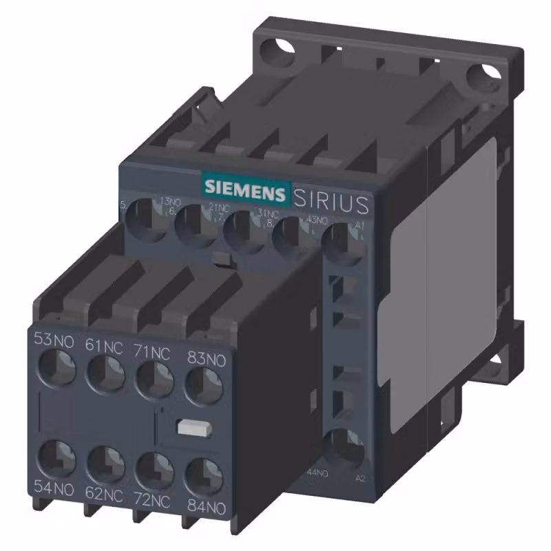 Contattore ausiliario Siemens, 4S+4Ö, CA 230 V, 50/60 Hz, S00, collegamento a vite 3RH23441AP000KA0