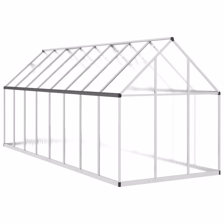 Telaio Serra con Base Argento 445x169x195 cm in Alluminio