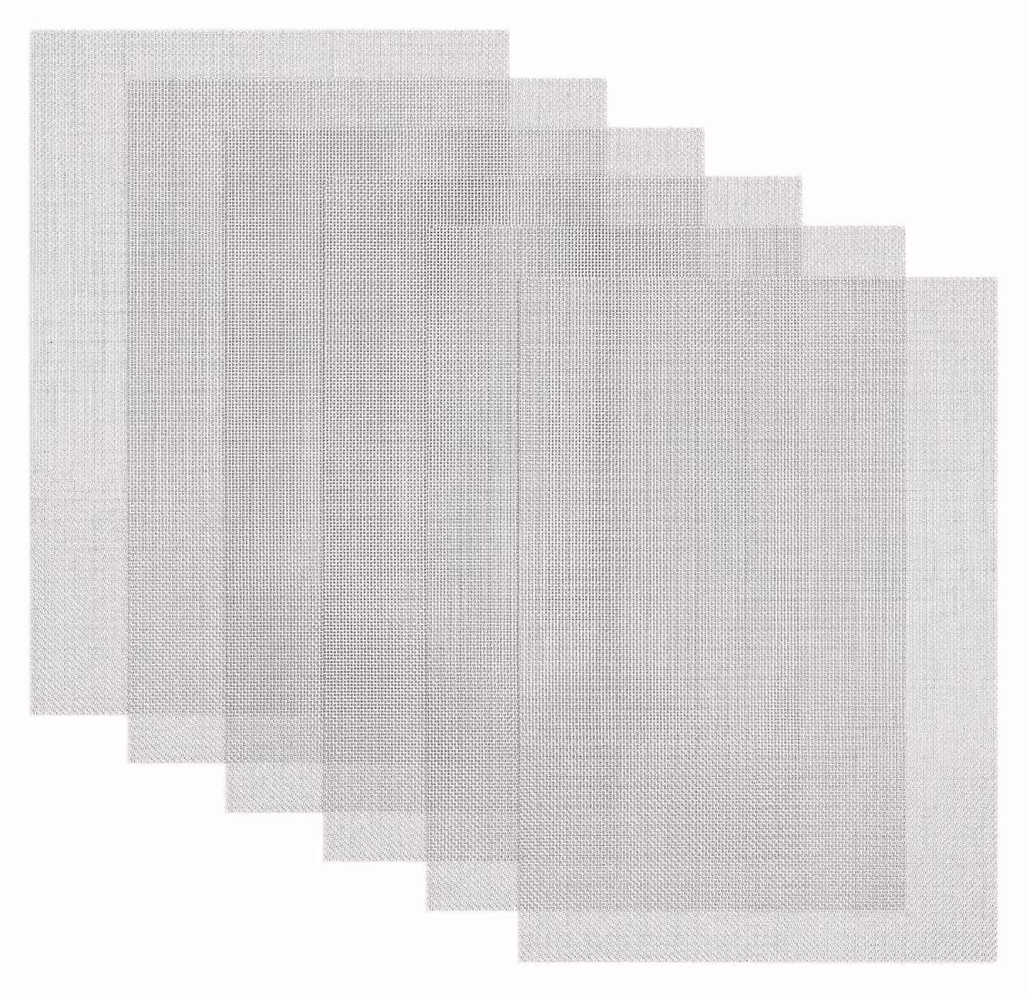 6 piastre in acciaio inossidabile a griglia, maglia fine (20 mesh), acciaio A5, dimensioni 15x21 cm, utilizzabili come protezione per piccoli animali