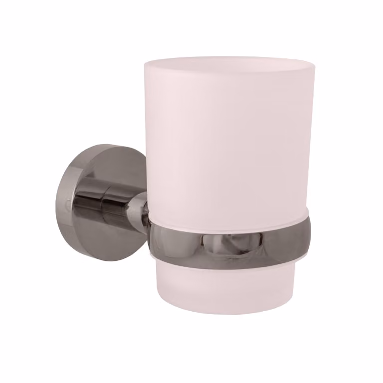 Slezák-RAV: Portaspazzole - grigio metallo - spazzolato/vetro COLORADO COA0201MGK GRIGIO METALLO - spazzolato