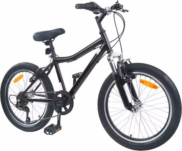 Bicicletta per bambini da 24 pollici con 6 velocità, colore nero – 1