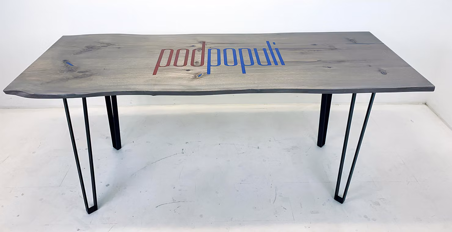 Holz Tisch Esszimmer Möbel Konferenztisch Epoxid Harz Giessharz Epoxy Resin