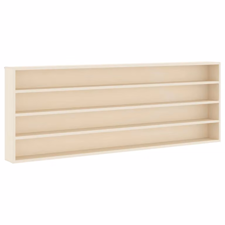 Vetrina da parete moderna vidaXL in MDF beige L 100 x P 8,5 x H 36 cm