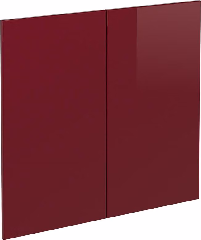 Frontale cucina Vicco R-Line Rosso lucido 79.2 x 71.3 cm frontale del mobile per mobile sottolavello, Model 41233