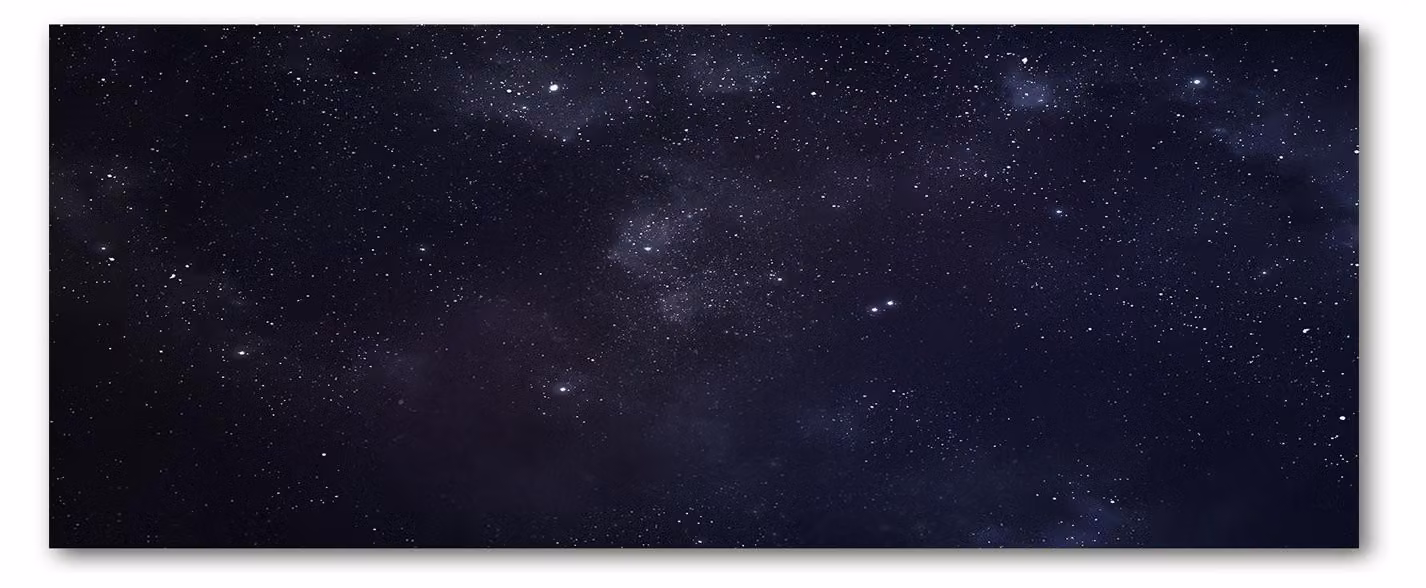 Pannello protettivo per cucina Tulup® in vetro temperato, dimensioni 125x50 cm, con motivo "Universo e fantascienza, costellazioni"