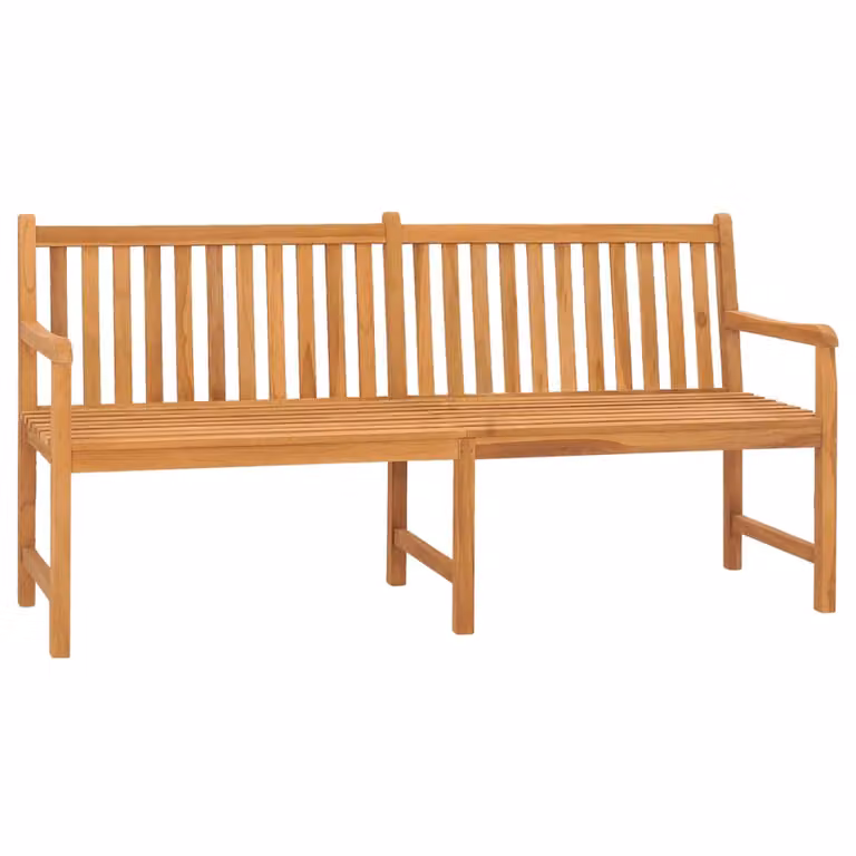 Panchina da giardino 180 cm in teak massiccio