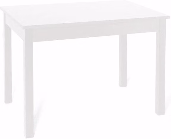 Tavolo pranzo allungabile Bianco Frassinato in legno nobilitato cm 80x120-160