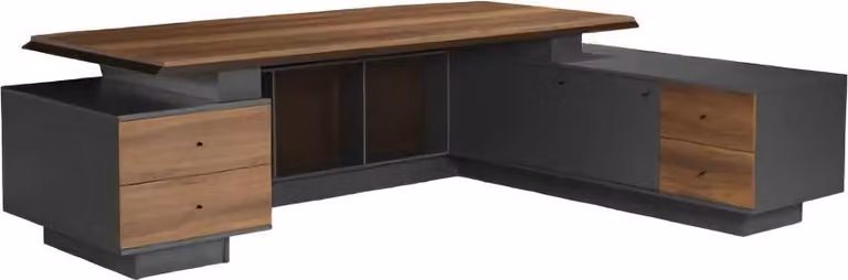 Arbeitstisch Schreibtisch L-Förmiger mit Schubladen Holztisch Büromöbel