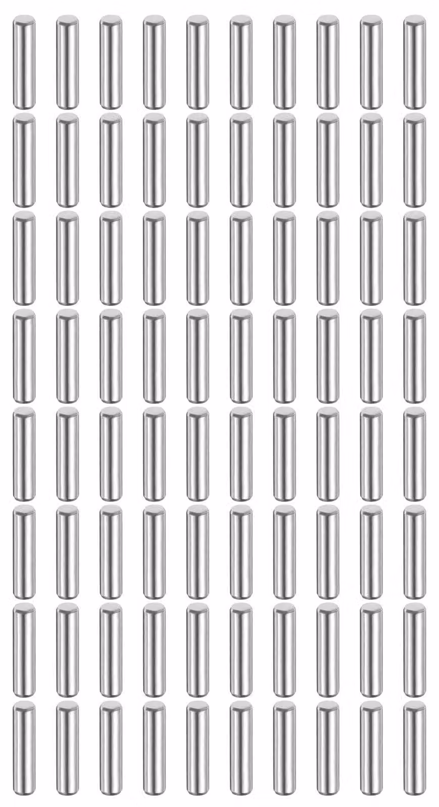 Spine cilindriche in acciaio inossidabile 316L, 3 mm x 15 mm, confezione da 80 pezzi, per fissaggi