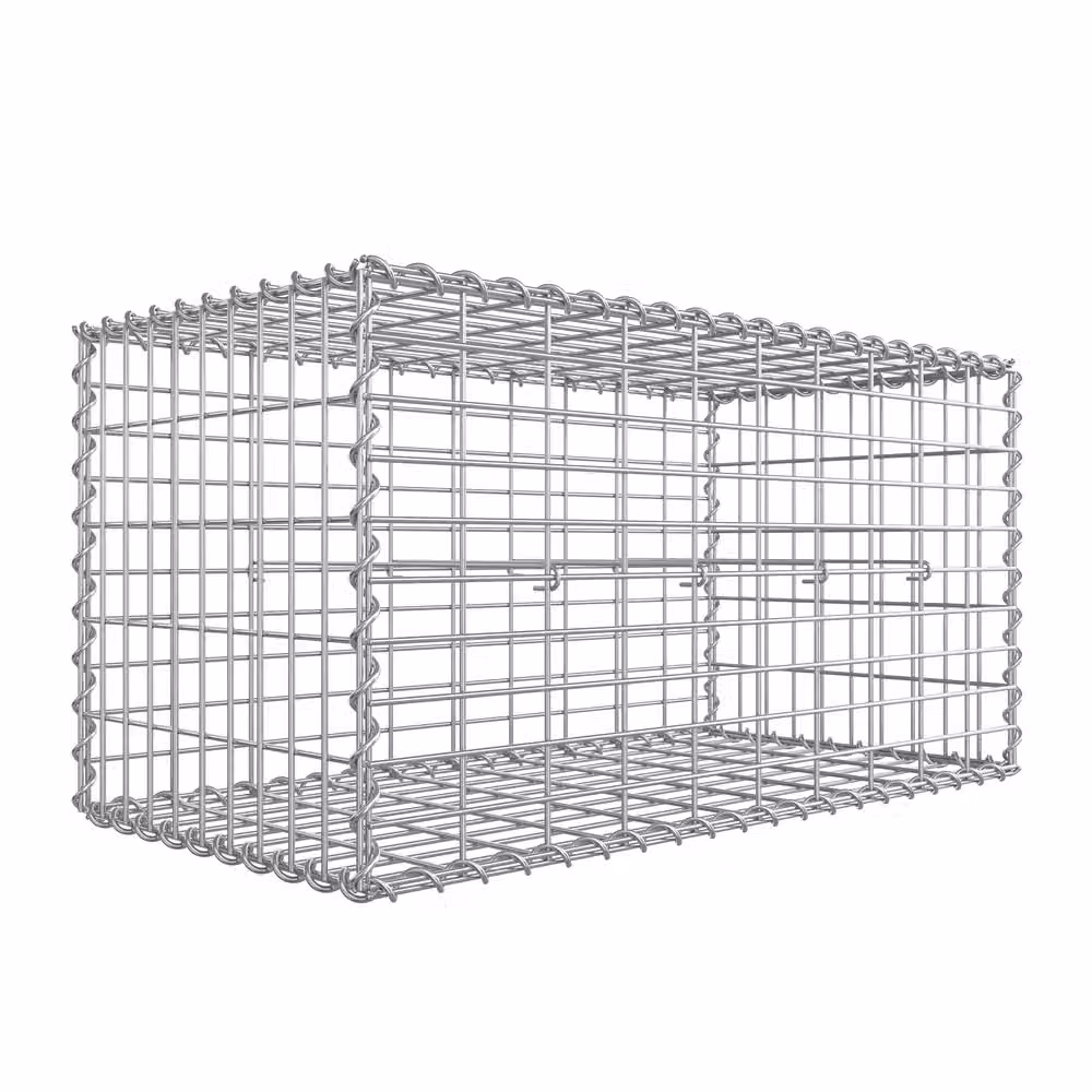 Gabbioni in Metallo Zincato per Decorazioni da Giardino, 1