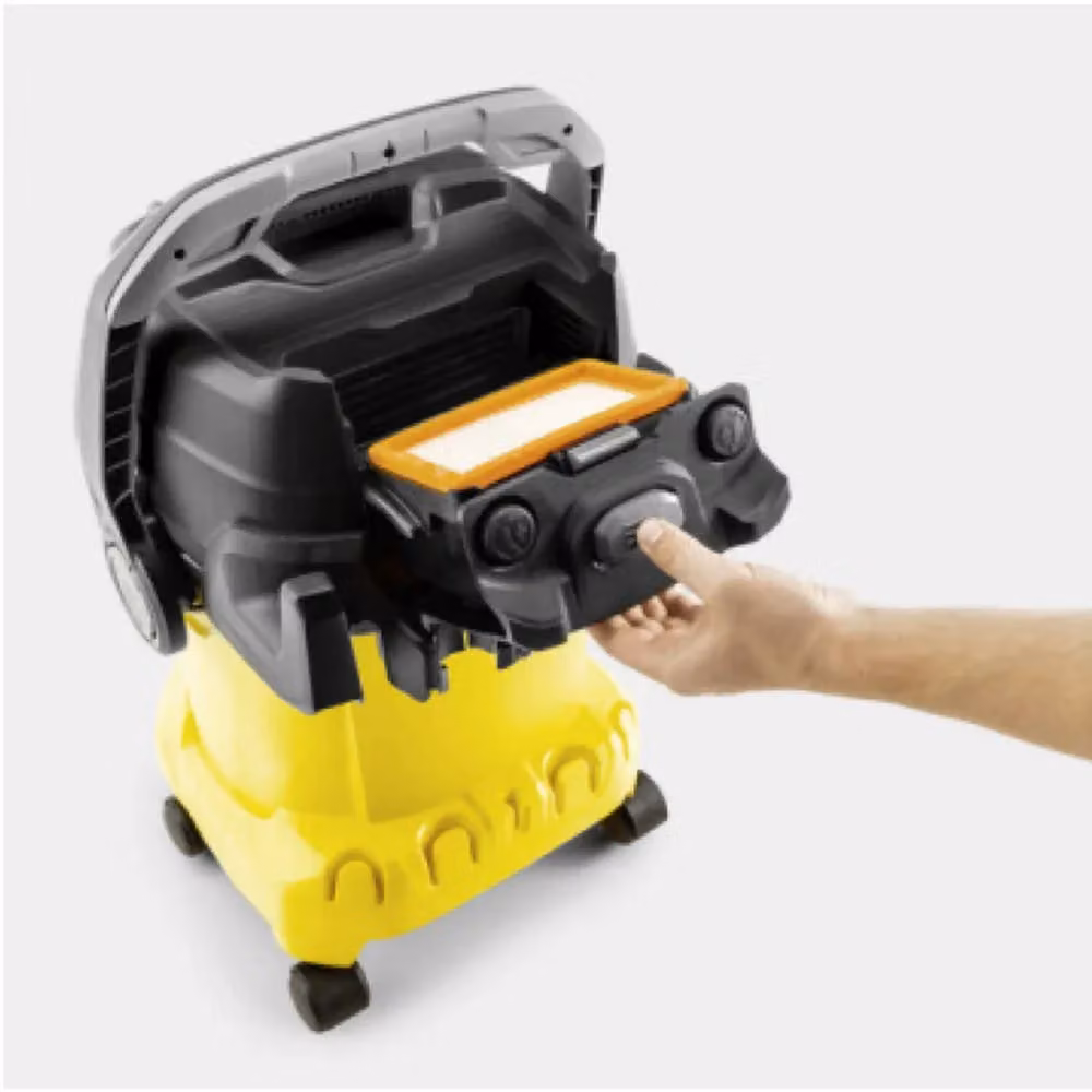 Aspiratutto per solidi e liquidi Karcher KWD 5 V giallo in plastica e acciaio inossidabile – 2