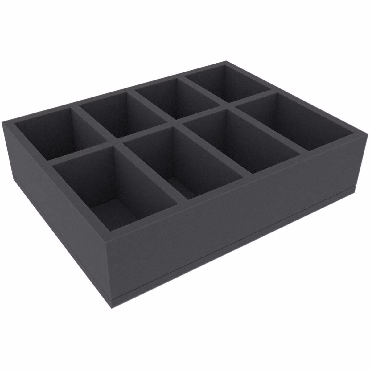 Inserto in schiuma 310x240x75 mm per gioco da tavolo con 8 scomparti