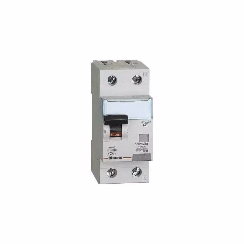 Interruttore Magnetotermico Differenziale RCBO BTicino 1P+N 25A Ga8813A25 – 2