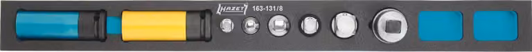 Hazet Bit set 3/8 (10 mm), 3/4 (20 mm), 1/4 (6.3 mm), 1/2 (12.5 mm) 8-piece 163-131/8
