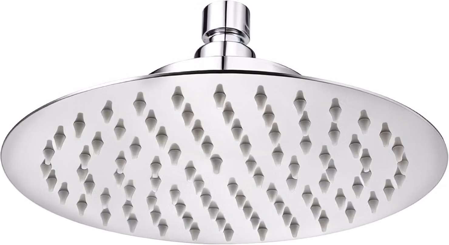 Doccia a soffitto, rotonda, diametro 20 cm, in cromo, con filtro sostituibile, per il bagno