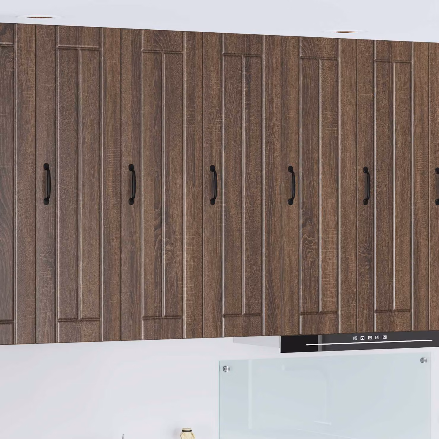 Armadietto a muro vidaXL LUCCA moderno in legno marrone L 30 cm, P 31 cm, H 100 cm