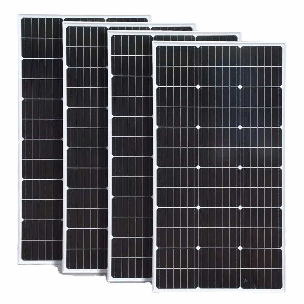 modulo solare da 100W, monocristallino ad alta efficienza, compatibilità batteria versatile 1050x530x25mm, 4 pannelli solari