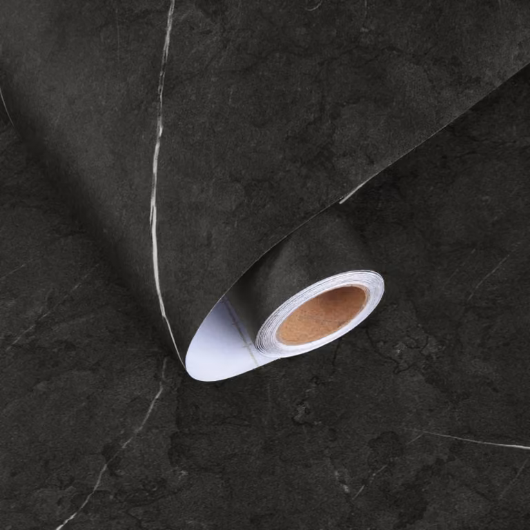 Carta adesiva effetto marmo, colore nero, dimensioni 40 cm x 200 cm, lavabile, ideale per cucina e mobili