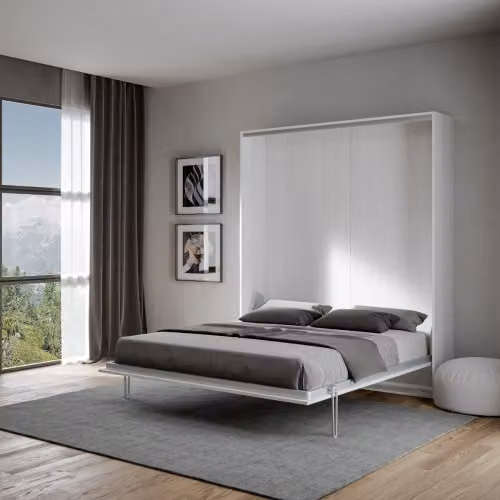 Letto Kentaro matrimoniale in legno a scomparsa Itamoby