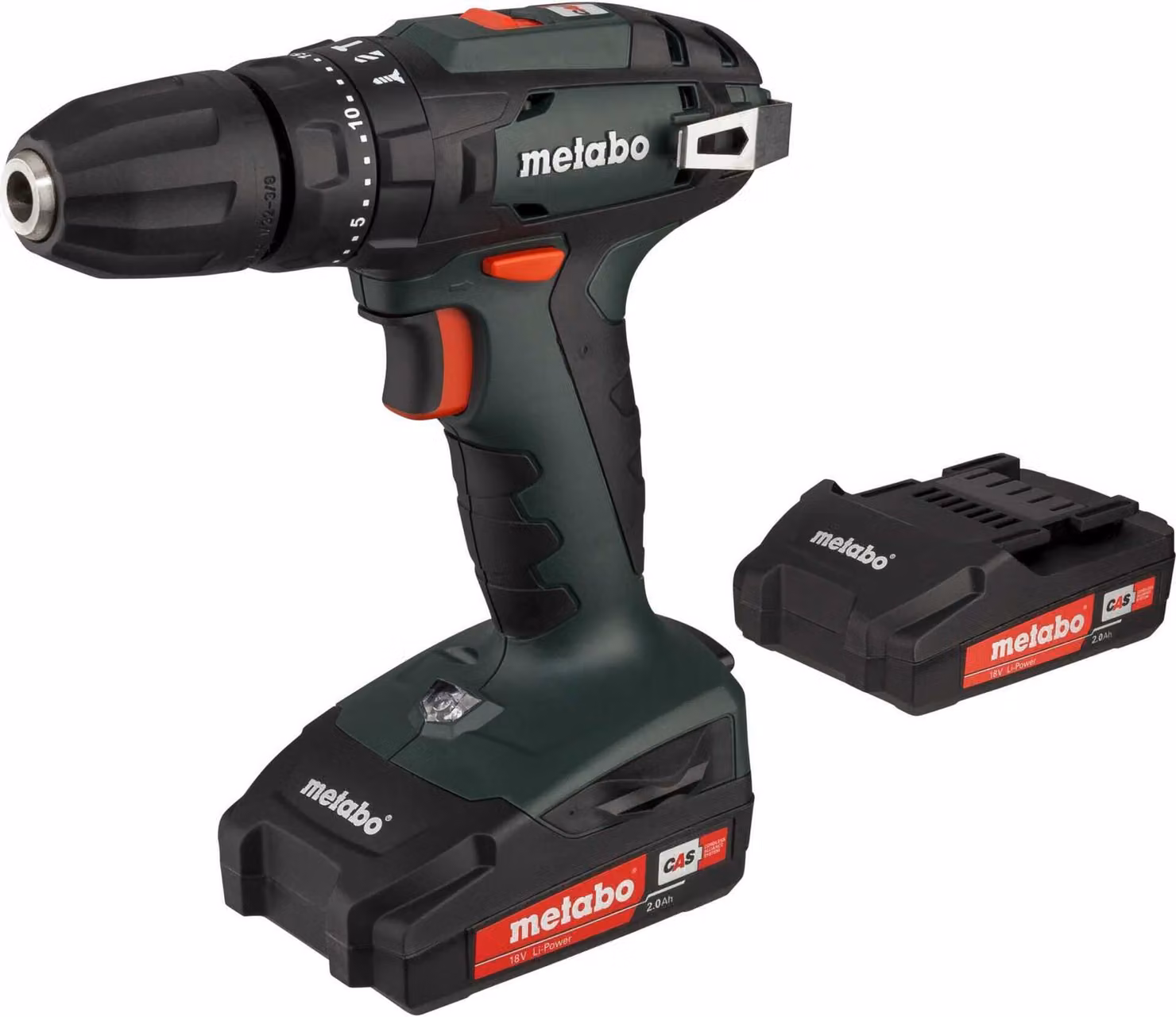 Metabo SB 18 - Trapano a percussione - a batteria - 2 velocità - chiave autocentrante 10 mm - 48 N-m