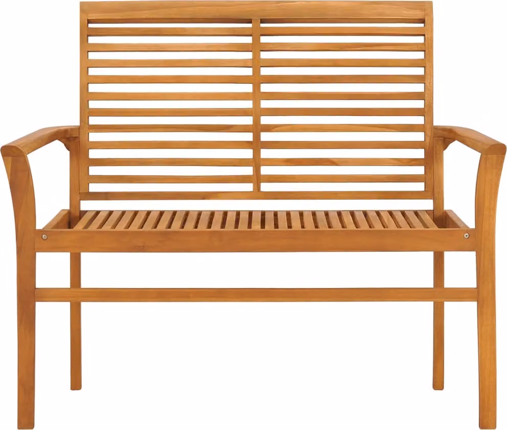 Panchina da giardino 112 cm in teak massiccio