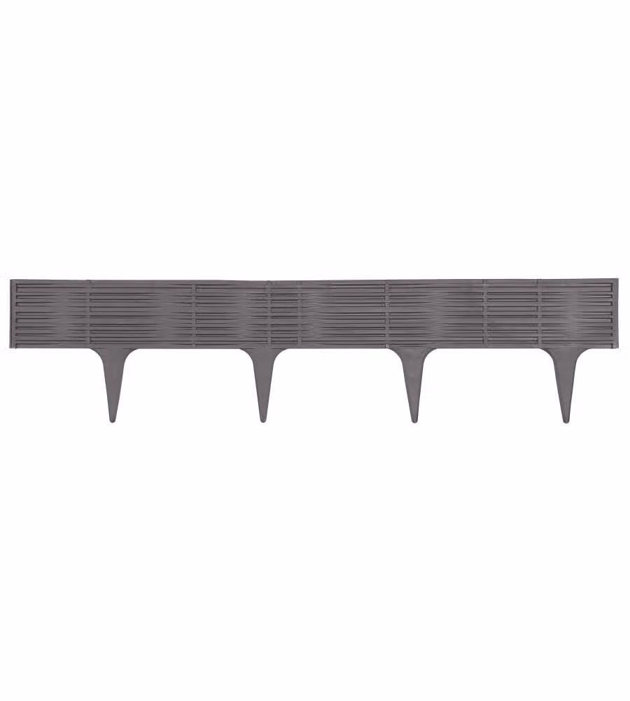 Verdemax Bordo Ornamentale Grigio 3,9m - Set 5 Pezzi Eco-Friendly