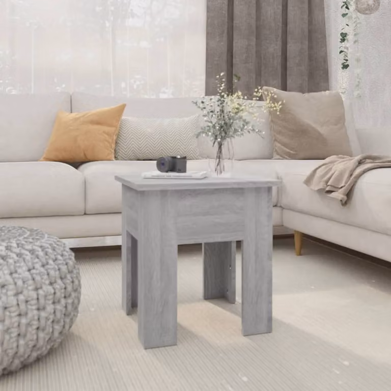 Maison Exclusive - Tavolino grigio Sonoma 40x40x42 cm Materiale ligneo