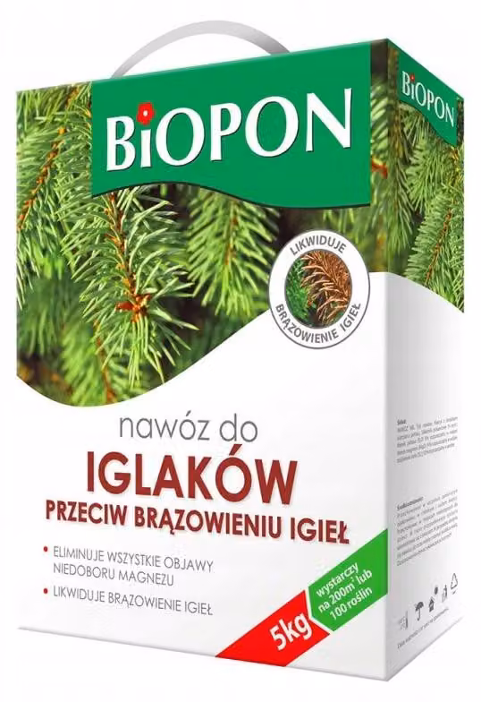 Concime BIOPON contro l'imbrunimento degli aghi 5 kg