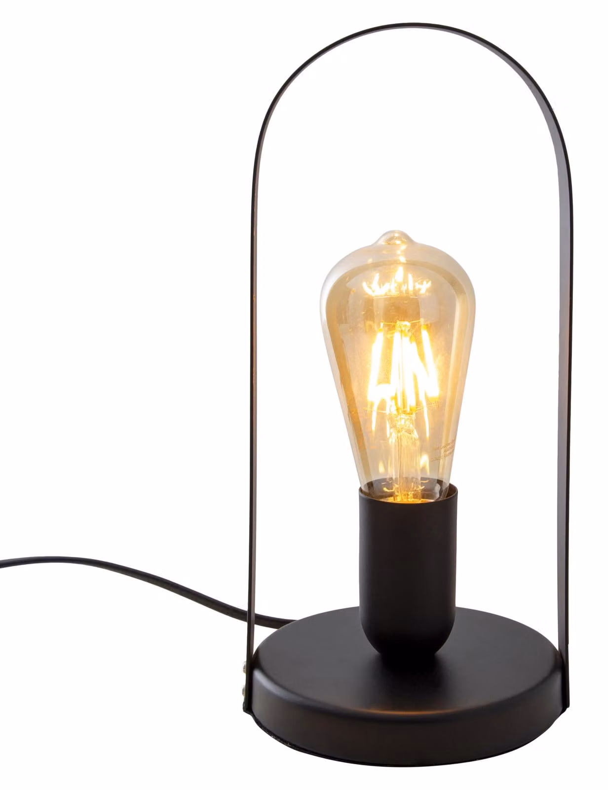Lampada da tavolo Faro E27 Ø13,5 cm nero
